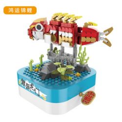 JAKI JK1502 1502 non  FORTUNE KOI. bộ đồ chơi xếp lắp ráp ghép mô hình Creator DIY MUSIC BOX Sáng Tạo 289 khối