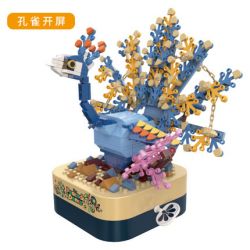 JAKI JK1503 1503 non  CON CÔNG bộ đồ chơi xếp lắp ráp ghép mô hình Creator DIY MUSIC BOX Sáng Tạo 444 khối