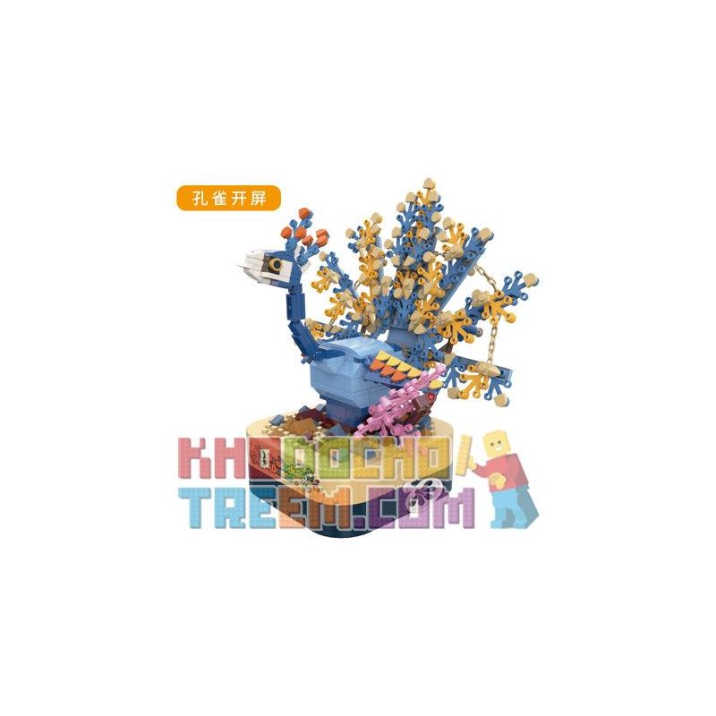 JAKI JK1503 1503 non  CON CÔNG bộ đồ chơi xếp lắp ráp ghép mô hình Creator DIY MUSIC BOX Sáng Tạo 444 khối