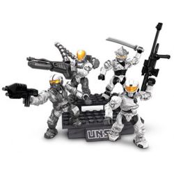 MEGA BLOKS 96858 non  ĐƠN VỊ CHIẾN ĐẤU VÙNG CỰC bộ đồ chơi xếp lắp ráp ghép mô hình City ARCTIC COMBAT UNIT Thành Phố 25 khối