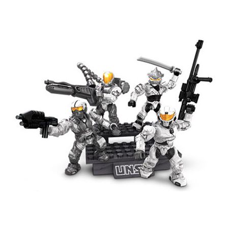 MEGA BLOKS 96858 non  ĐƠN VỊ CHIẾN ĐẤU VÙNG CỰC bộ đồ chơi xếp lắp ráp ghép mô hình City ARCTIC COMBAT UNIT Thành Phố 25 khối