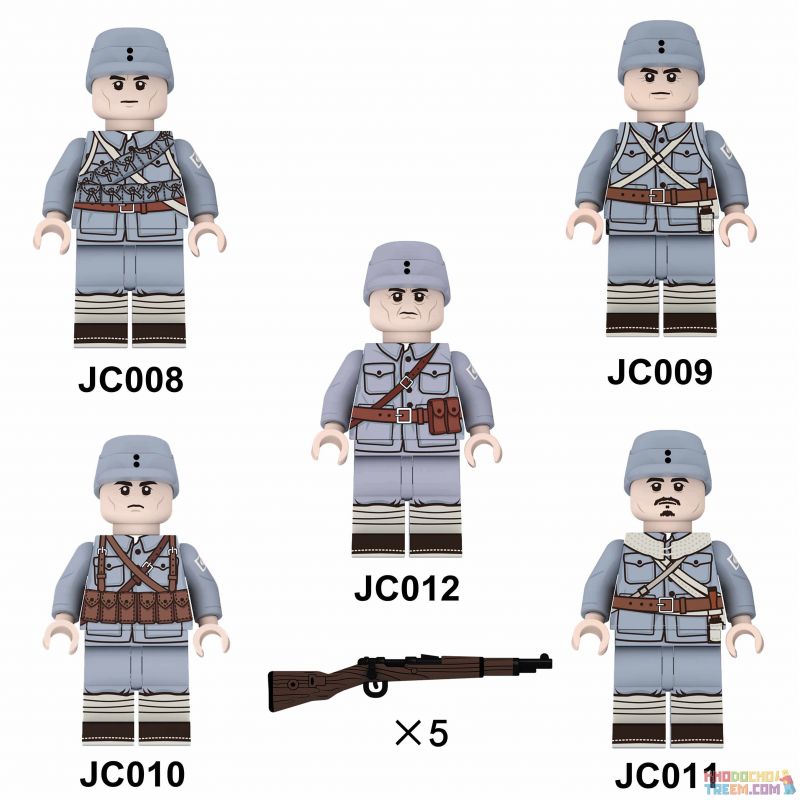 GUANGDONG RUIZHIDA JC009 JC010 JC011 JC008 JC012 non  ĐẠO QUÂN SỐ TÁM bộ đồ chơi xếp lắp ráp ghép mô hình Collectable Minifigures Búp Bê Sưu Tầm