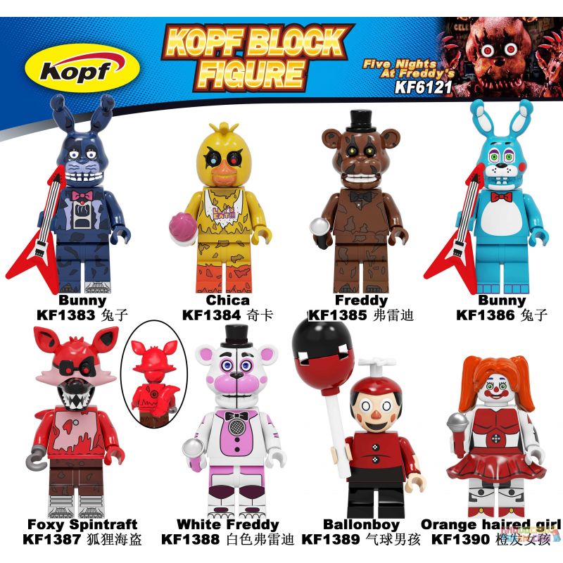 KOPF KF1383 1383 KF1384 1384 KF1385 1385 KF1386 1386 KF1387 1387 KF1388 1388 KF1389 1389 KF1390 1390 KF6121 6121 non  SERIES PHIM MIDNIGHT BEAR HAREM bộ đồ chơi xếp lắp ráp ghép mô hình Movie & Game FIVE NIGHTS AT FREDDY'S Phim Và Trò Chơi