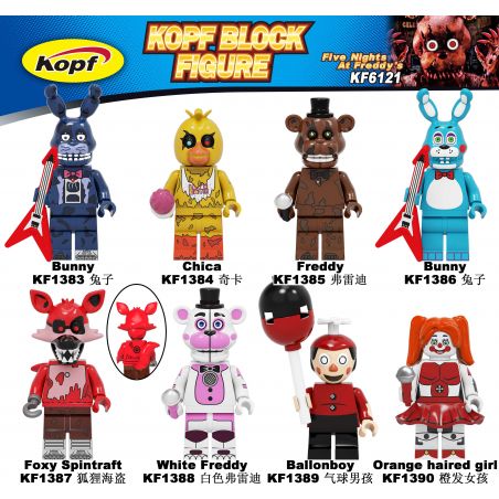 KOPF KF1383 1383 KF1384 1384 KF1385 1385 KF1386 1386 KF1387 1387 KF1388 1388 KF1389 1389 KF1390 1390 KF6121 6121 non  SERIES PHIM MIDNIGHT BEAR HAREM bộ đồ chơi xếp lắp ráp ghép mô hình Movie & Game FIVE NIGHTS AT FREDDY'S Phim Và Trò Chơi