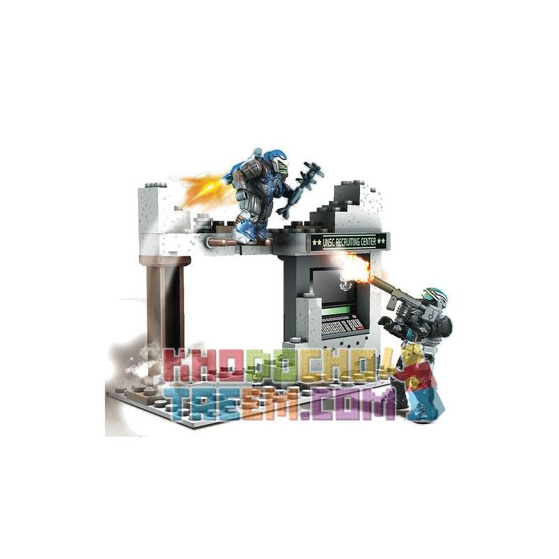 MEGA BLOKS 96931 non  PHỤC KÍCH ODST bộ đồ chơi xếp lắp ráp ghép mô hình Computer Games ODST AMBUSH Trò Chơi 69 khối