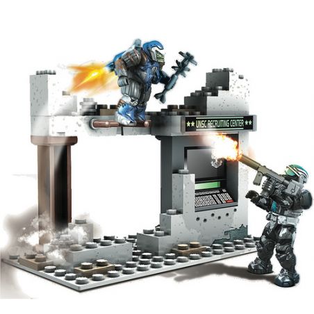 MEGA BLOKS 96931 non  PHỤC KÍCH ODST bộ đồ chơi xếp lắp ráp ghép mô hình Computer Games ODST AMBUSH Trò Chơi 69 khối