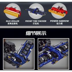 MouldKing 17019 17020 Mould King 17019 17020 REBRICKABLE MOC non  MÁY KÉO TỐC ĐỘ CAO JCB FASTRAC 4000 SERIES bộ đồ chơi xếp lắp ráp ghép mô hình  TRACTOR FASTRAC 4000ER SERIES WITH RC Kỹ Thuật Công Nghệ Cao Mô Hình Phương Tiện 1339 khối