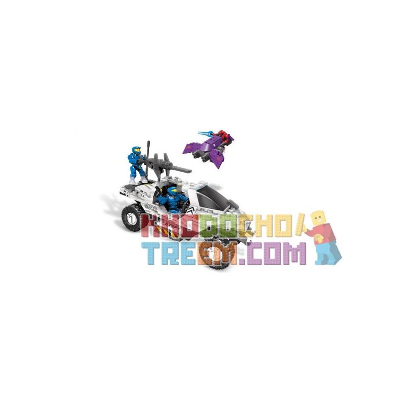 MEGA BLOKS 97003 non  SNOW SEAL ROCKET UNSC bộ đồ chơi xếp lắp ráp ghép mô hình Computer Games SNOWBOUND UNSC ROCKETHOG Trò Chơi 222 khối