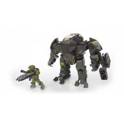 MEGA BLOKS 97006 non  UNSC TẤN CÔNG RỪNG KHỔNG LỒ MỘT MẮT bộ đồ chơi xếp lắp ráp ghép mô hình Computer Games UNSC CYCLOPS JUNGLE STRIKE Trò Chơi 43 khối