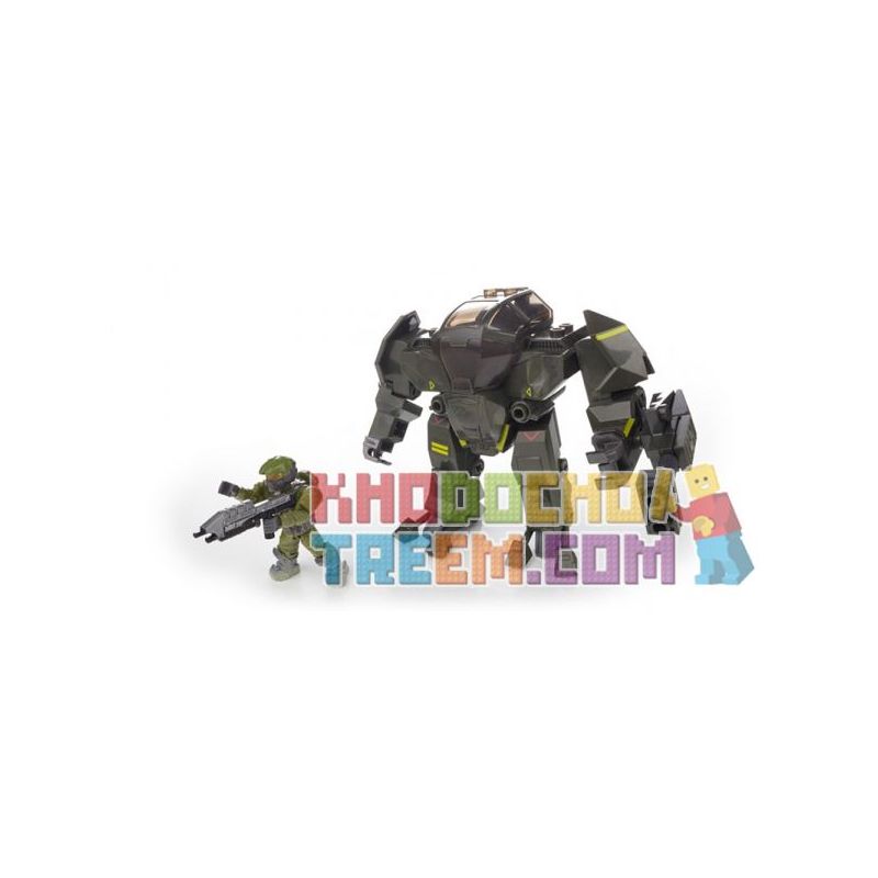 MEGA BLOKS 97006 non  UNSC TẤN CÔNG RỪNG KHỔNG LỒ MỘT MẮT bộ đồ chơi xếp lắp ráp ghép mô hình Computer Games UNSC CYCLOPS JUNGLE STRIKE Trò Chơi 43 khối