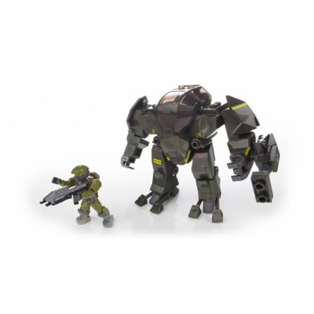 MEGA BLOKS 97006 non  UNSC TẤN CÔNG RỪNG KHỔNG LỒ MỘT MẮT bộ đồ chơi xếp lắp ráp ghép mô hình Computer Games UNSC CYCLOPS JUNGLE STRIKE Trò Chơi 43 khối