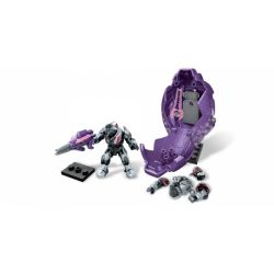 MEGA BLOKS 97074 non  POLAR STAR LEAGUE. bộ đồ chơi xếp lắp ráp ghép mô hình Computer Games ARCTIC COVENANT DROP POD Trò Chơi 24 khối