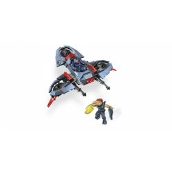 MEGA BLOKS 97102 non  PHƯƠNG TIỆN CẤT CÁNH VÀ HẠ THẲNG ĐỨNG UNSC bộ đồ chơi xếp lắp ráp ghép mô hình Computer Games UNSC LIGHT ASSAULT VTOL Trò Chơi 169 khối