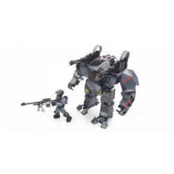 MEGA BLOKS 97108 non  UNSC TẤN CÔNG CYCLOPS bộ đồ chơi xếp lắp ráp ghép mô hình Computer Games UNSC ATTACK CYCLOPS Trò Chơi 54 khối