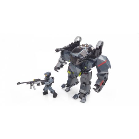 MEGA BLOKS 97108 non  UNSC TẤN CÔNG CYCLOPS bộ đồ chơi xếp lắp ráp ghép mô hình Computer Games UNSC ATTACK CYCLOPS Trò Chơi 54 khối