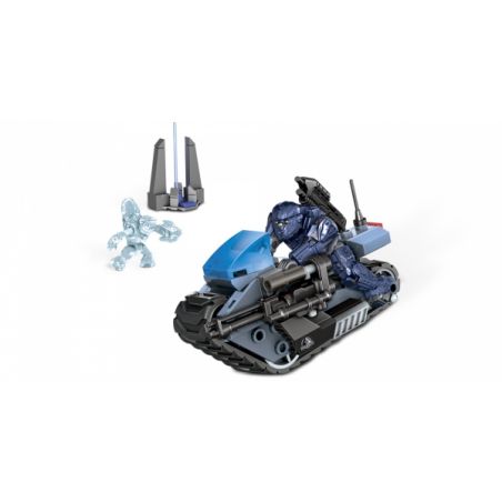 MEGA BLOKS 97116 non  UNSC BỊ BAO VÂY XE MÁY bộ đồ chơi xếp lắp ráp ghép mô hình Computer Games UNSC SIEGE BIKE Trò Chơi 72 khối