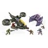 MEGA BLOKS 97123 non  UNSC HORNETS VS MA CÀ RỒNG GIAO ƯỚC bộ đồ chơi xếp lắp ráp ghép mô hình Computer Games UNSC HORNET VS. COVENANT VAMPIRE Trò Chơi 684 khối
