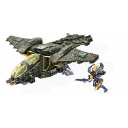 MEGA BLOKS 97129 non  TÀU PHÁO PELICAN CỦA UNSC bộ đồ chơi xếp lắp ráp ghép mô hình Computer Games UNSC PELICAN GUNSHIP Trò Chơi 1161 khối