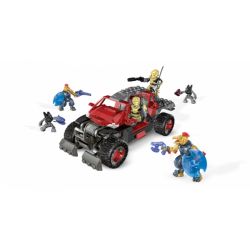 MEGA BLOKS 97158 non  MÀU ĐỎ UNSC SPADE bộ đồ chơi xếp lắp ráp ghép mô hình Computer Games RED UNSC SPADE Trò Chơi 212 khối