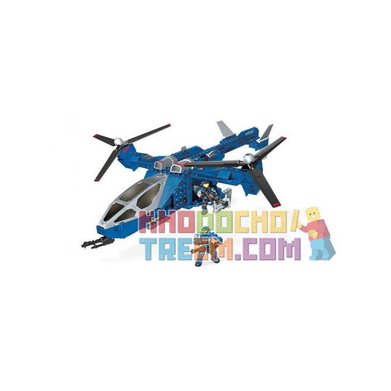 MEGA BLOKS 97204 non  BLUE SERIES FALCON. bộ đồ chơi xếp lắp ráp ghép mô hình Computer Games Trò Chơi 450 khối