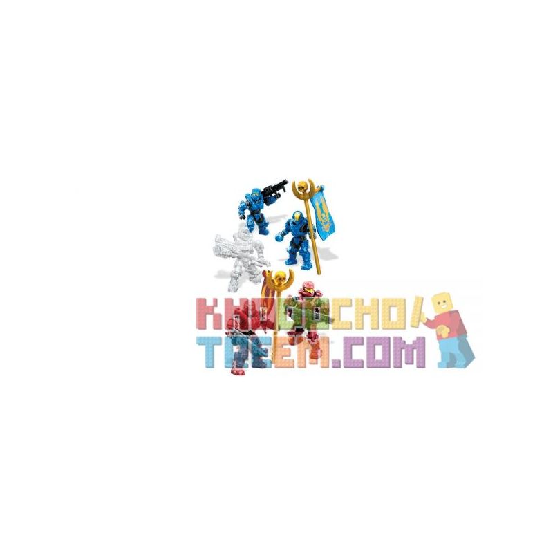 MEGA BLOKS CNH04 non  TÚI LÍNH ĐỐI ĐẦU bộ đồ chơi xếp lắp ráp ghép mô hình Computer Games VERSUS TROOP PACK Trò Chơi 115 khối