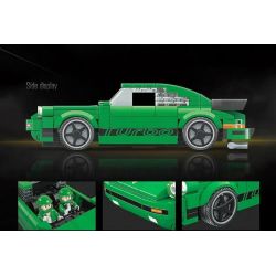 QuanGuan 100151 Quan Guan 100151 non  PORSCHE 911. bộ đồ chơi xếp lắp ráp ghép mô hình Racers RACING Đua Tốc Độ