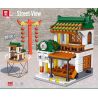 ZHEGAO 00826 00827 00828 00829 00830 00825 non  CHẾ ĐỘ XEM PHỐ TRUNG QUỐC 6 KIỂU bộ đồ chơi xếp lắp ráp ghép mô hình Chinatown STREET VIEW Khu Phố Tàu 2078 khối