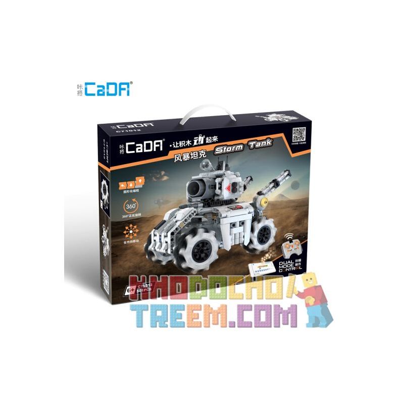DOUBLEE CADA C71012 71012 non  ROBOT LẬP TRÌNH ĐỒ HỌA STORM TANK SCRARCH bộ đồ chơi xếp lắp ráp ghép mô hình  Kỹ Thuật Công Nghệ Cao Mô Hình Phương Tiện 501 khối