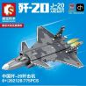 SEMBO 202128 non  MÁY BAY CHIẾN ĐẤU TÀNG HÌNH J-20 bộ đồ chơi xếp lắp ráp ghép mô hình Sky Wars J-20 FIGHTER AIRCRAFT Không Chiến 775 khối