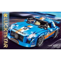 LUCKY STAR 50027 non  SLS TỰ HÀO bộ đồ chơi xếp lắp ráp ghép mô hình Speed Champions Racing Cars MERCEDES-BENZ SLS AMG Đua Xe Công Thức 532 khối