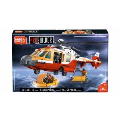 MEGA BLOKS FXY58 non  TRỰC THĂNG CỨU HỘ BỜ BIỂN bộ đồ chơi xếp lắp ráp ghép mô hình City COAST GUARD HELICOPTER RESCUE Thành Phố 746 khối
