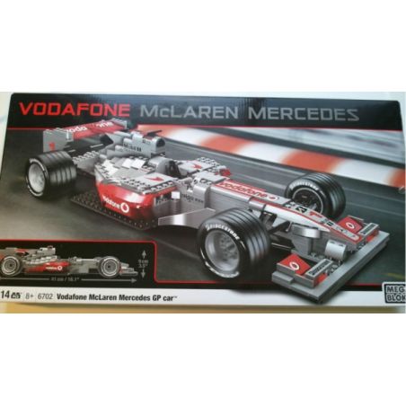 MEGA BLOKS 6702 non  XE VODAFONE MCLAREN MERCEDES GP bộ đồ chơi xếp lắp ráp ghép mô hình Speed Champions Racing Cars VODAFONE MCLAREN MERCEDES GP CAR Đua Xe Công Thức 514 khối