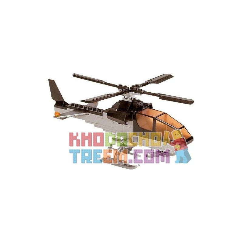 MEGA BLOKS 3275 non  TRỰC THĂNG TẤN CÔNG bộ đồ chơi xếp lắp ráp ghép mô hình Military Army ATTACK COPTER Quân Sự Bộ Đội 110 khối