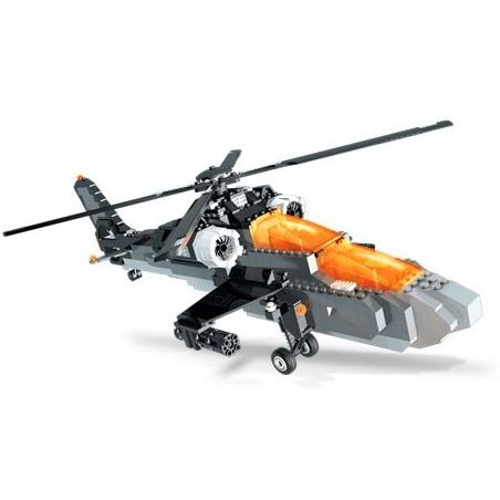 MEGA BLOKS 3271 non  TRỰC THĂNG TẤN CÔNG bộ đồ chơi xếp lắp ráp ghép mô hình ASSAULT CHOPPER 420 khối