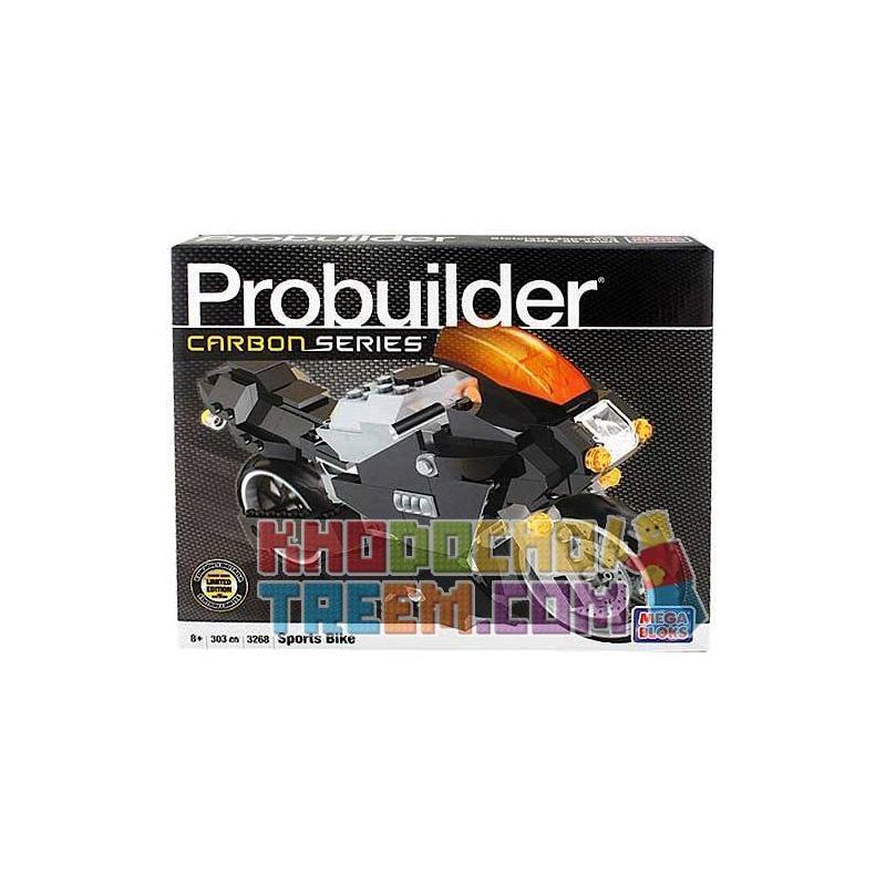 MEGA BLOKS 3268 non  XE ĐẠP THỂ THAO bộ đồ chơi xếp lắp ráp ghép mô hình Speed Champions Racing Cars SPORTS BIKE Đua Xe Công Thức 303 khối