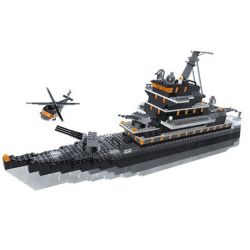 MEGA BLOKS 3263 non  TÀU CHIẾN bộ đồ chơi xếp lắp ráp ghép mô hình Military Army BATTLESHIP Quân Sự Bộ Đội 731 khối