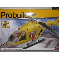 MEGA BLOKS 3255 non  TRỰC THĂNG CỨU HỘ ADAC bộ đồ chơi xếp lắp ráp ghép mô hình ADAC RESCUE HELICOPTER 392 khối