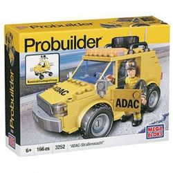 MEGA BLOKS 3252 non  TUẦN TRA ĐƯỜNG CAO TỐC ADAC bộ đồ chơi xếp lắp ráp ghép mô hình ADAC ROAD PATROL 166 khối