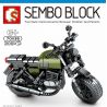SEMBO 701136 non  NHÂN MÃ GUZ. bộ đồ chơi xếp lắp ráp ghép mô hình Motorcycle Motorbike MOTO GUZZI CENTAURO Xe Hai Bánh 205 khối