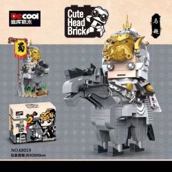 Decool 68019 Jisi 68019 non  MA CHAO. bộ đồ chơi xếp lắp ráp ghép mô hình Three Kingdoms CUTE HEAD BRICK Tam Quốc Diễn Nghĩa 422 khối