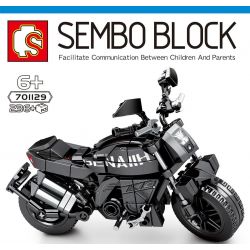 SEMBO 701129 non  BENOLI 502C. bộ đồ chơi xếp lắp ráp ghép mô hình Motorcycle Motorbike BENELLI 502C Xe Hai Bánh 236 khối