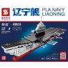 SHENG YUAN SY 1563 non  TÀU LIÊU NINH bộ đồ chơi xếp lắp ráp ghép mô hình Military Army PLA.NAVY LIAONING Quân Sự Bộ Đội 402 khối