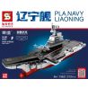 SHENG YUAN SY 1562 non  TÀU LIÊU NINH bộ đồ chơi xếp lắp ráp ghép mô hình Military Army PLA.NAVY LIAONING Quân Sự Bộ Đội 312 khối