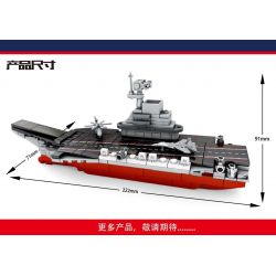 SHENG YUAN SY 1562 non  TÀU LIÊU NINH bộ đồ chơi xếp lắp ráp ghép mô hình Military Army PLA.NAVY LIAONING Quân Sự Bộ Đội 312 khối