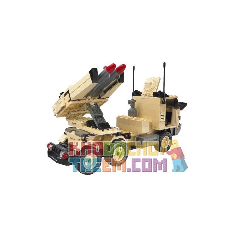 MEGA BLOKS 3731 non  ĐƠN VỊ PHÒNG THỦ CƠ ĐỘNG SNAKE bộ đồ chơi xếp lắp ráp ghép mô hình Military Army SNAKE MOBILE DEFENSE UNIT Quân Sự Bộ Đội 235 khối