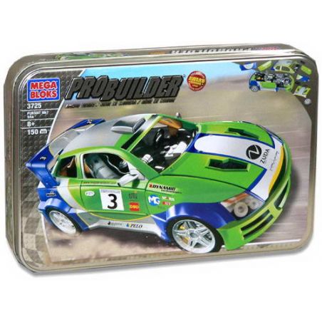 MEGA BLOKS 3725 non  RƯỢT ĐUỔI MK6 SRA bộ đồ chơi xếp lắp ráp ghép mô hình Speed Champions Racing Cars PURSUIT MK7 SRA Đua Xe Công Thức 150 khối