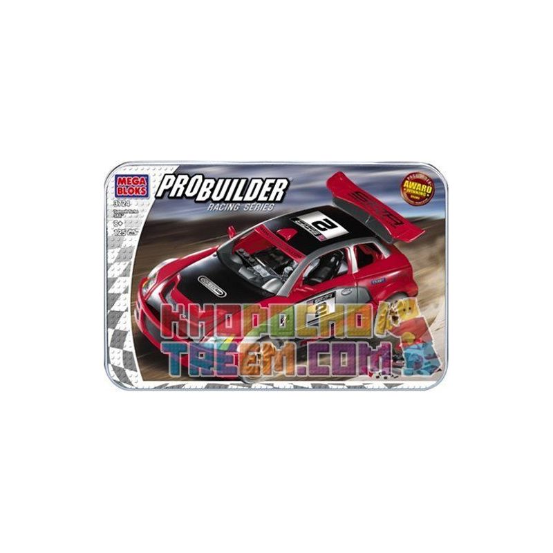 MEGA BLOKS 3724 non  HỘI NGHỊ THƯỢNG ĐỈNH TURBO SRA. bộ đồ chơi xếp lắp ráp ghép mô hình Speed Champions Racing Cars SUMMIT TURBO SRA Đua Xe Công Thức 125 khối