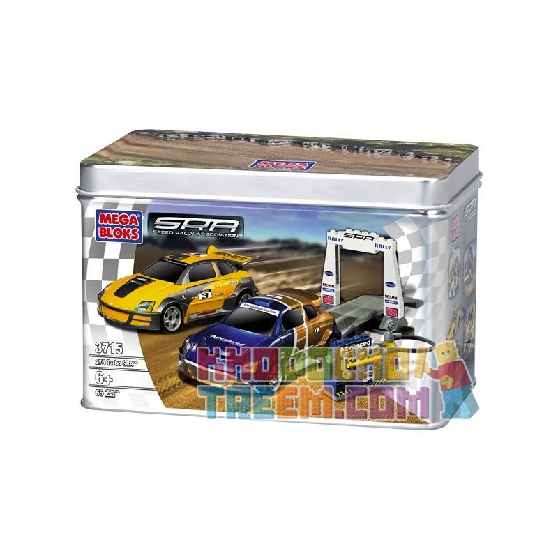 MEGA BLOKS 3715 non  276 TURBO SRA bộ đồ chơi xếp lắp ráp ghép mô hình Speed Champions Racing Cars Đua Xe Công Thức 65 khối