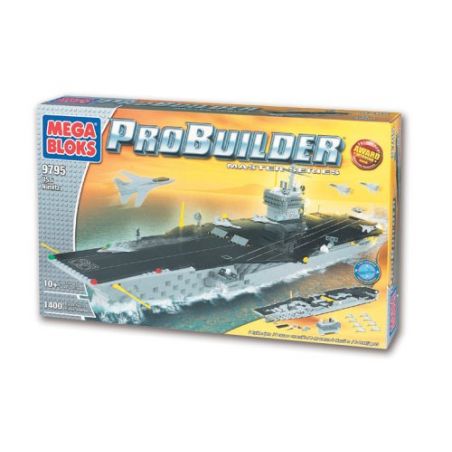 MEGA BLOKS 9795 non  TÀU SÂN BAY NIMIT bộ đồ chơi xếp lắp ráp ghép mô hình Military Army USS NIMITZ Quân Sự Bộ Đội 1400 khối