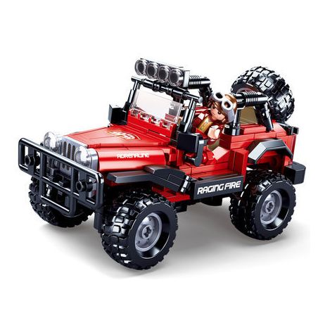 SLUBAN M38-B0816 B0816 0816 M38B0816 38-B0816 non  XE ĐỊA HÌNH JEEP bộ đồ chơi xếp lắp ráp ghép mô hình Racers Đua Tốc Độ 253 khối